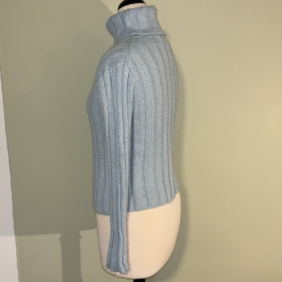 GAP XXL (14-16) girls. Light blue knitted turtleneck sweater - Picture 8 of 10